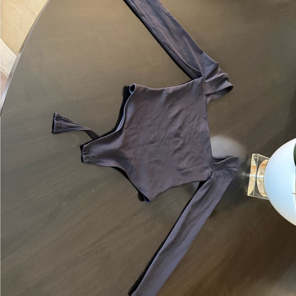 Babaton Black Long Sleeve Bodysuit